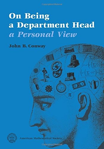 Cover of On being a department head, a personal view