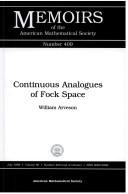 Cover of Continuous analogues of Fock space