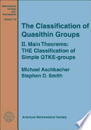 Cover of The Classification of Quasithin Groups