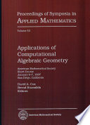 Cover of Applications of Computational Algebraic Geometry