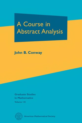 Cover of A course in abstract analysis