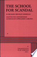 Cover of The School for scandal