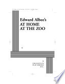 Cover of Edward Albee's At Home at the Zoo