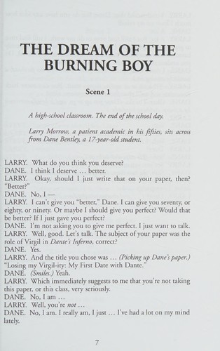 Cover of The dream of the burning boy