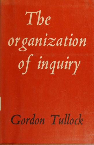 Cover of The organization of inquiry