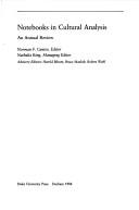 Cover of Notebooks in Cultural Analysis
