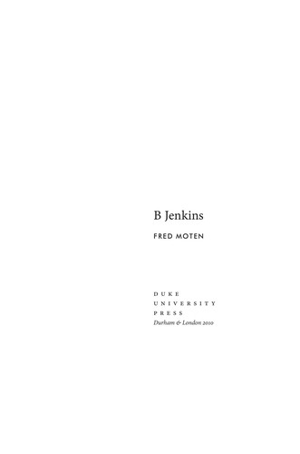 Cover of B Jenkins