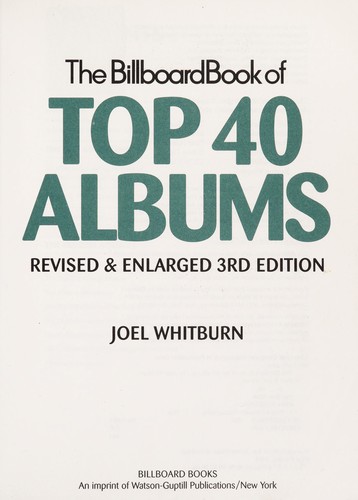 Cover of The Billboard book of top 40 albums