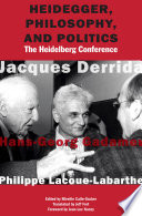 Cover of Heidegger, Philosophy, and Politics
