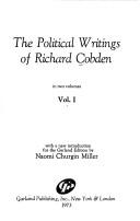 Cover of The political writings of Richard Cobden