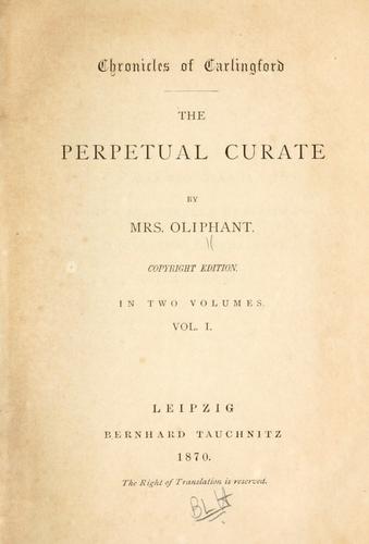 Cover of The perpetual curate