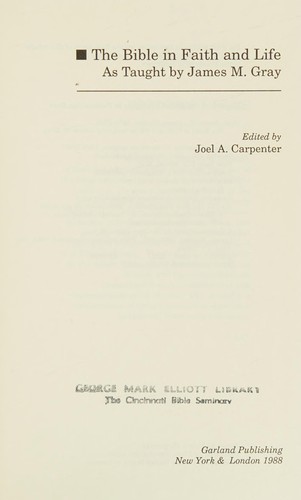 Cover of The Bible in Faith and Life