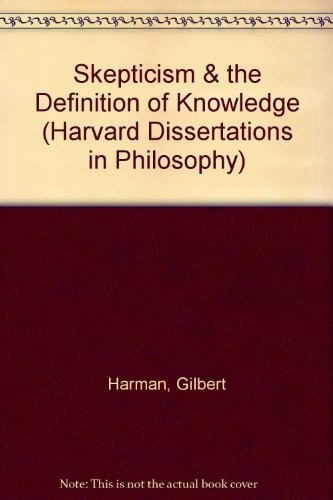 Cover of Skepticism and the definition of knowledge