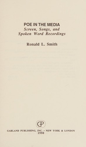 Cover of Poe in the media