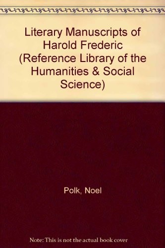 Cover of The Literary Manuscripts of Harold Frederic