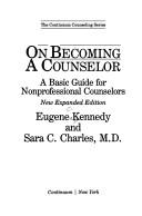 Cover of On becoming a counselor