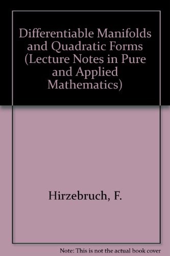 Cover of Differentiable manifolds and quadratic forms