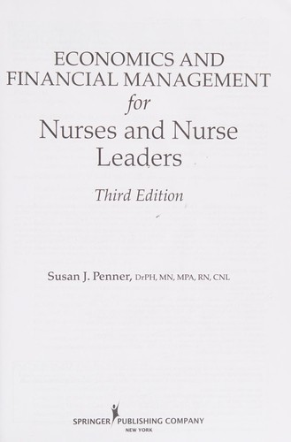 Cover of Economics and Financial Management for Nurses and Nurse Leaders, Third Edition