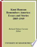 Cover of Knut Hamsun Remembers America