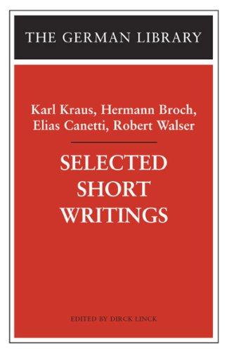 Cover of Selected Short Writings (German Library)