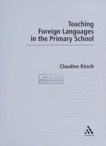 Cover of Teaching foreign languages in the primary school