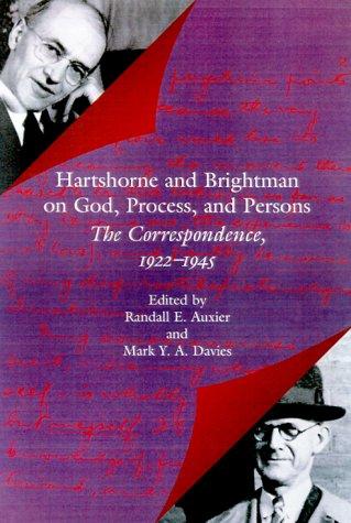 Cover of Hartshorne and Brightman on God, process, and persons