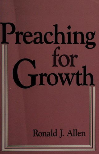 Cover of Preaching for growth