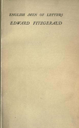 Cover of Edward Fitzgerald