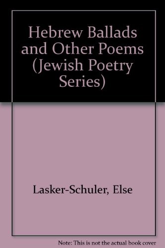Cover of Hebrew ballads and other poems