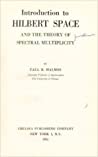 Cover of Introduction to Hilbert Space