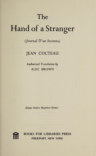 Cover of Journal d'un inconnu