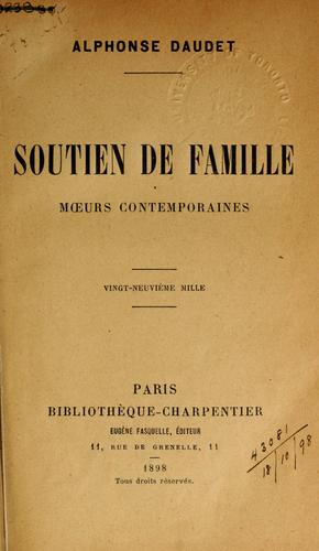 Cover of Soutien de famille