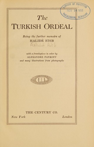 Cover of The Turkish ordeal