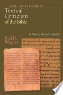 Cover of A Student's Guide to Textual Criticism of the Bible