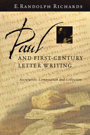Cover of Paul and first-century letter writing