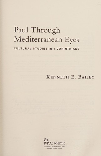 Cover of Paul through Mediterranean eyes