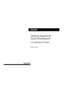 Cover of Military support for youth development