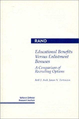 Cover of Educational benefits versus enlistment bonuses