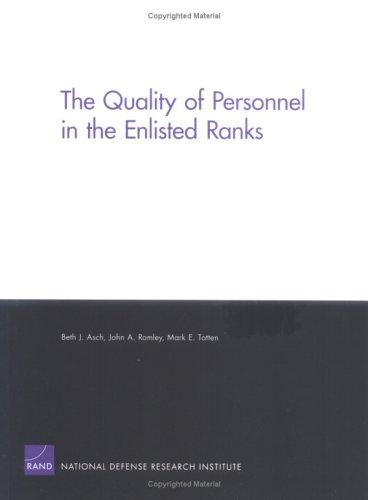 Cover of The Quality of Personnel in the Enlisted Ranks