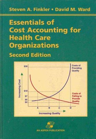 Cover of Essentials of cost accounting for health care organizations