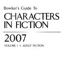 Cover of Bowker's Guide to Characters in Fiction 2007