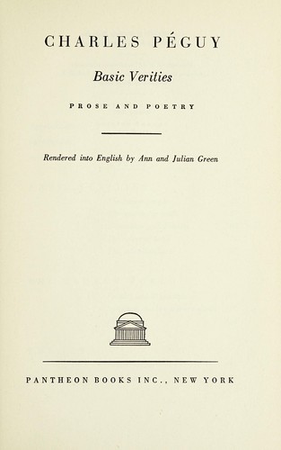 Cover of Basic verities, prose, and poetry