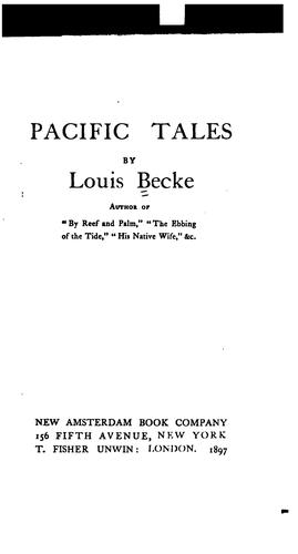 Cover of Pacific tales