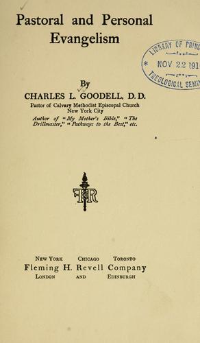Cover of Pastoral and personal evangelism