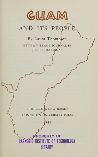 Cover of Guam and Its People