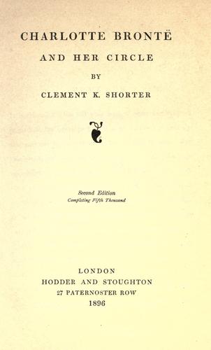 Cover of Charlotte Bronte And Her Circle