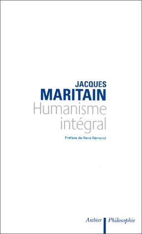Cover of Humanisme intégral