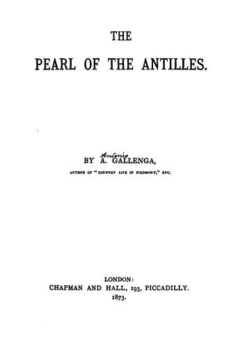 Cover of The Pearl of the Antilles
