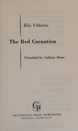 Cover of The red carnation