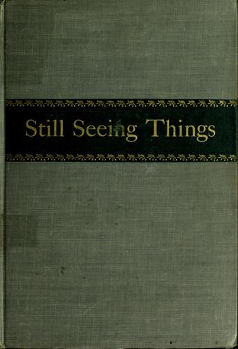 Cover of Still seeing things